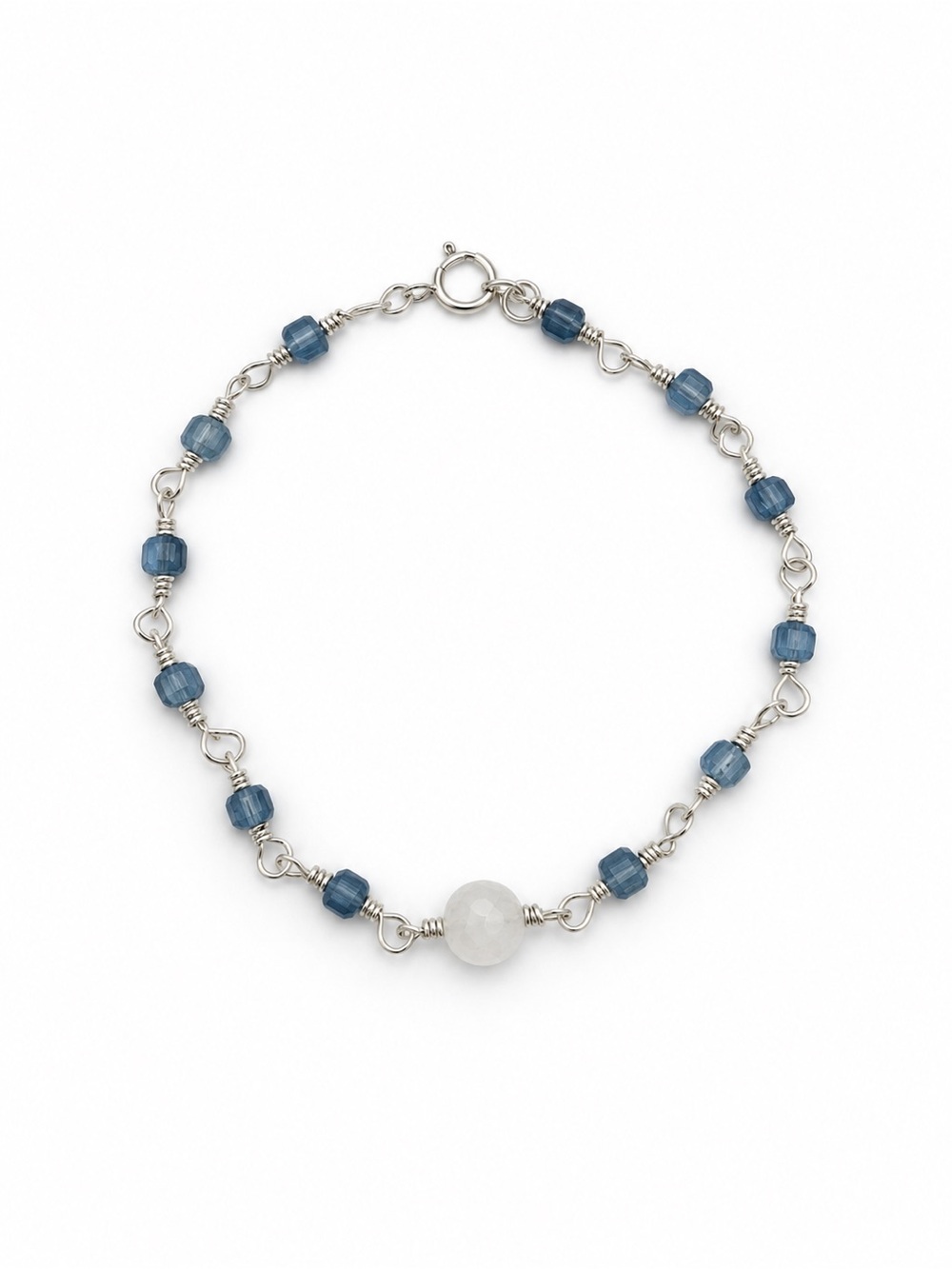 AMB2 Aquamarine + Moonstone Bracelet